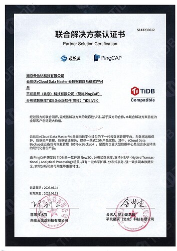 Double Stamp Version-Mutual Certification-Yunxinda eCloud Data Master Cloud Data Management System Software V4-Nanjing Yunxinda Technology Co., Ltd.-1